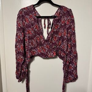 NWT Forever21 Floral Long Sleeve Blouse